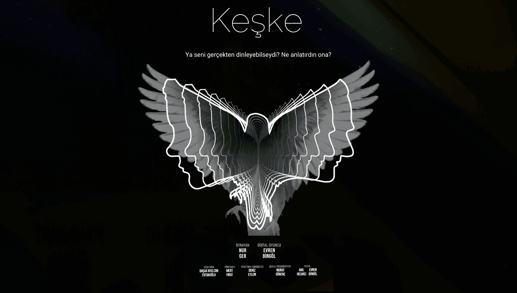 Keşke tiyatro afişi