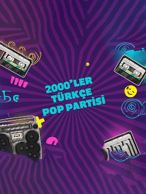 2000 ler Türkçe Pop Partisi konser afişi
