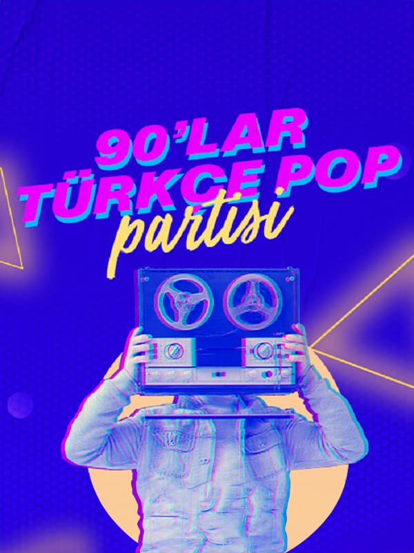 90 lar Türkçe Pop Partisi konser afişi