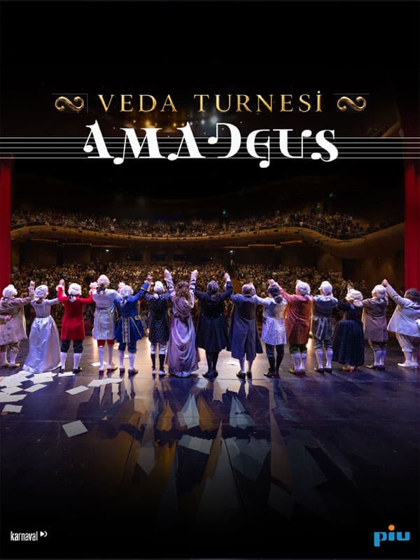Amadeus - Veda Turnesi tiyatro afişi