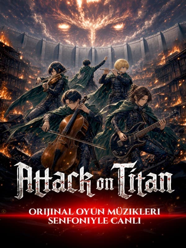 Attack on Titan Senfoni Konseri konser afişi