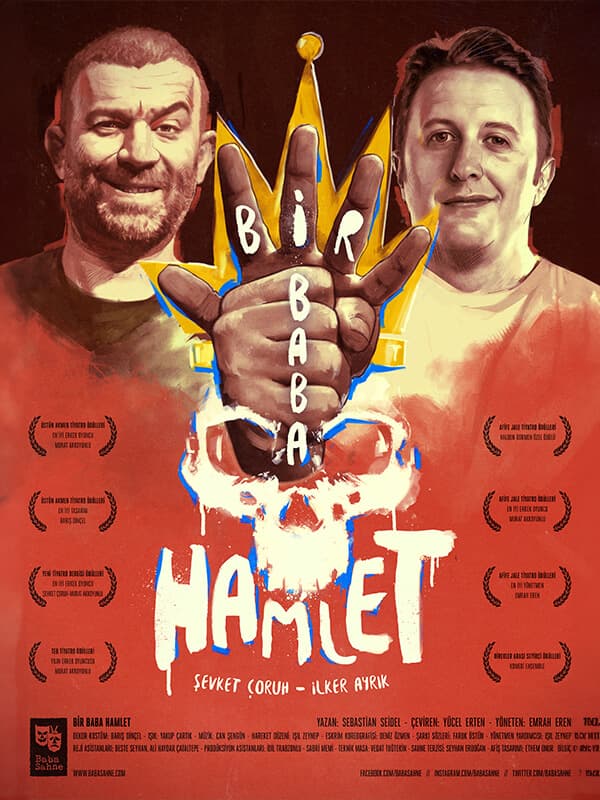 Bir Baba Hamlet tiyatro afişi