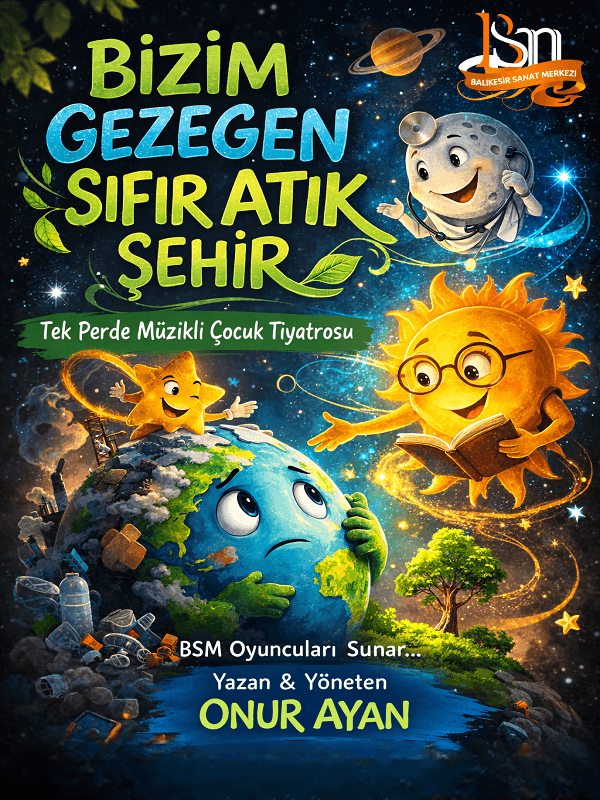 Bizim Gezegen: Sıfır Atık Şehir Balıkesir tiyatro afişi