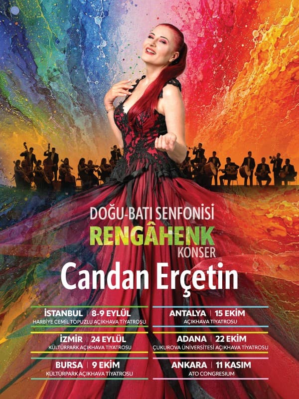 Candan Erçetin - Doğu Batı Senfonisi - Rengâhenk Konser konser afişi