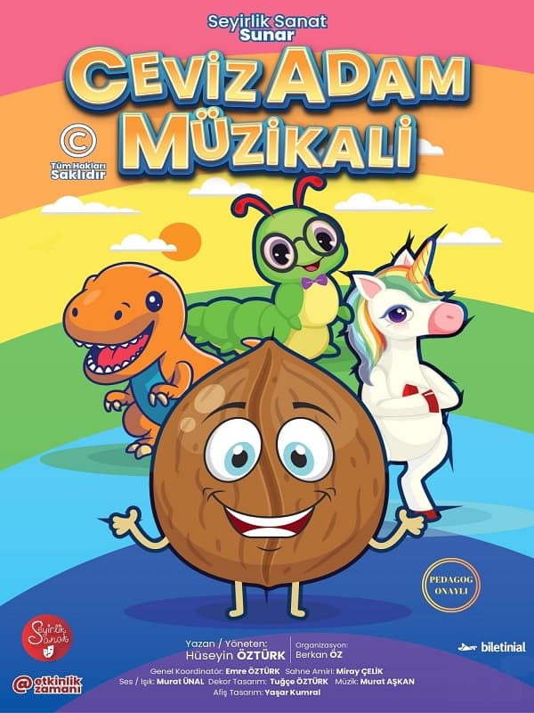 Ceviz Adam Müzikali tiyatro afişi