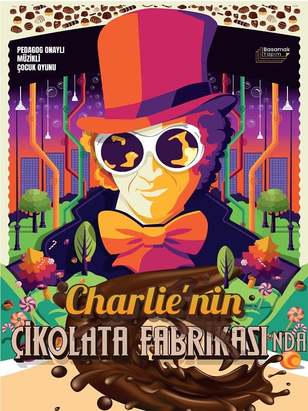 Charlie nin Çikolata Fabrikasında tiyatro afişi