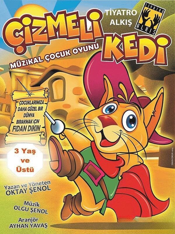 Çizmeli Kedi Müzikal Çocuk Oyunu tiyatro afişi