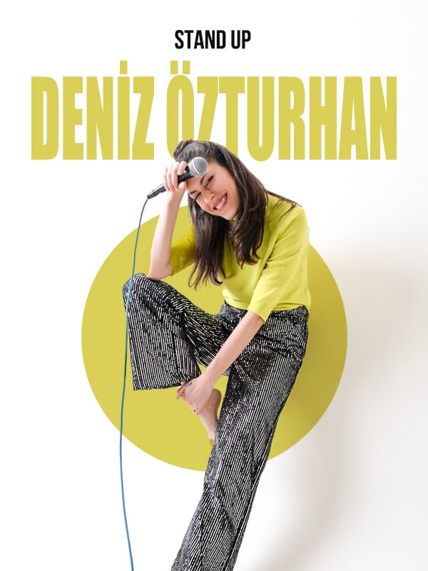 Deniz Özturhan Tek Kişilik Stand Up tiyatro afişi