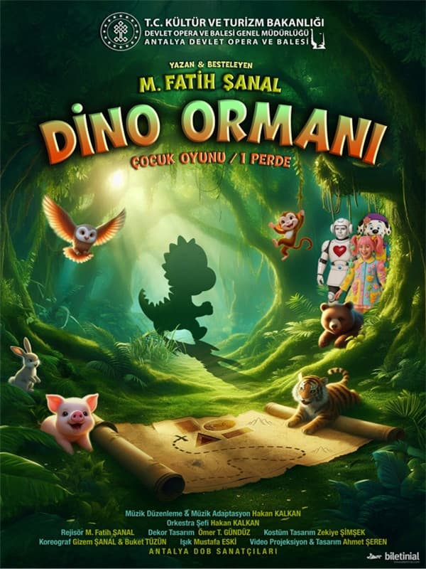 Dino Ormanı - Antalya DOB tiyatro afişi