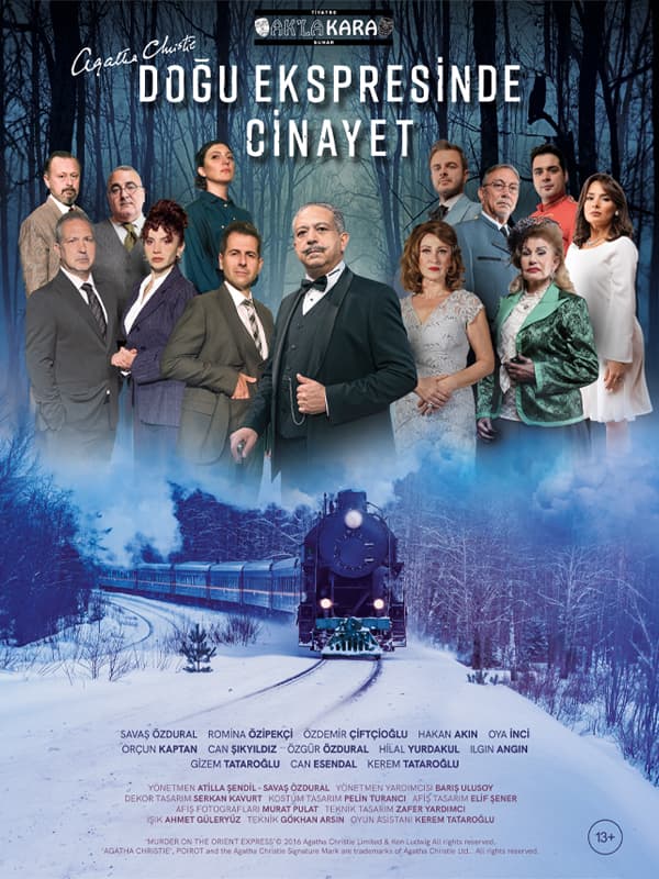 Doğu Ekspresinde Cinayet tiyatro afişi