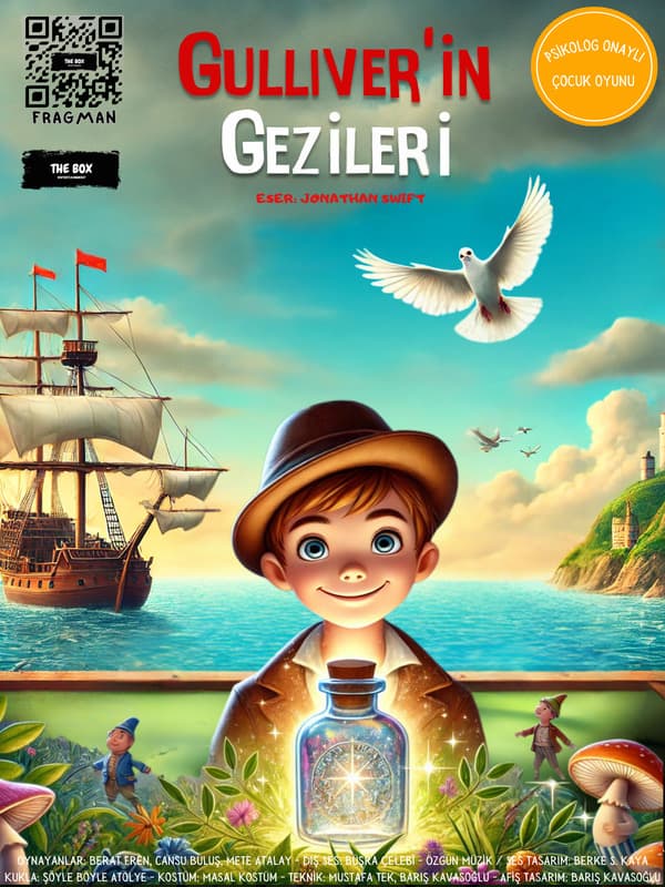 Gulliver in Gezileri tiyatro afişi