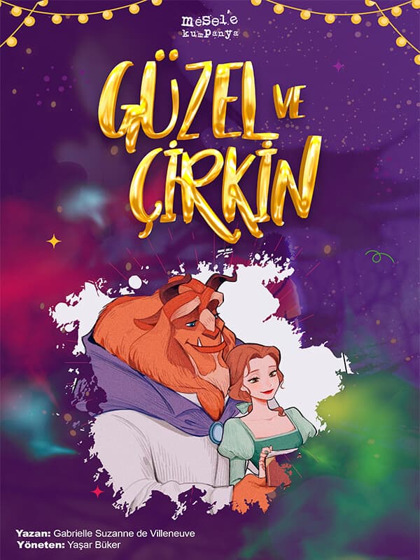 Güzel ve Çirkin tiyatro afişi