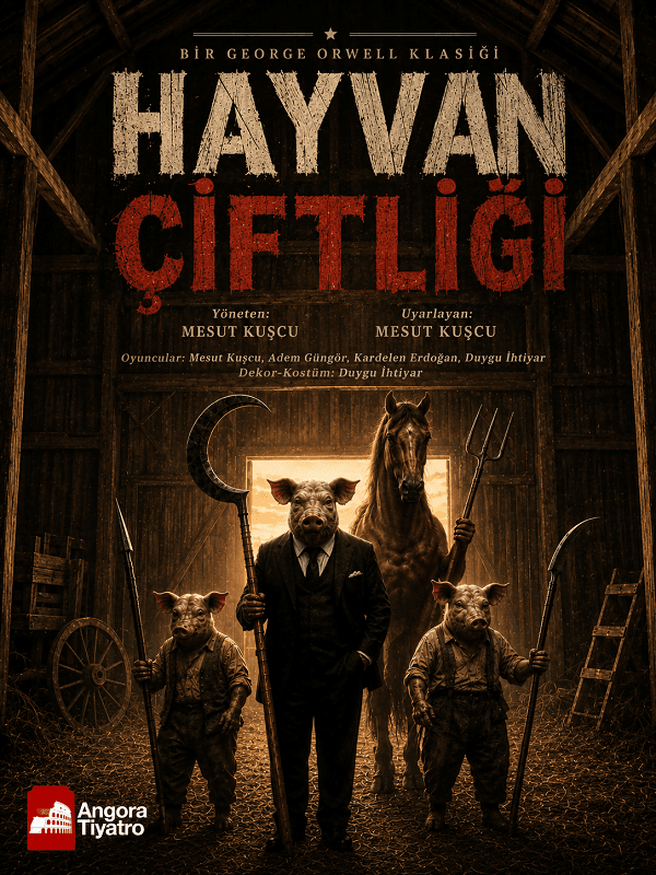 Hayvan Çiftliği tiyatro afişi