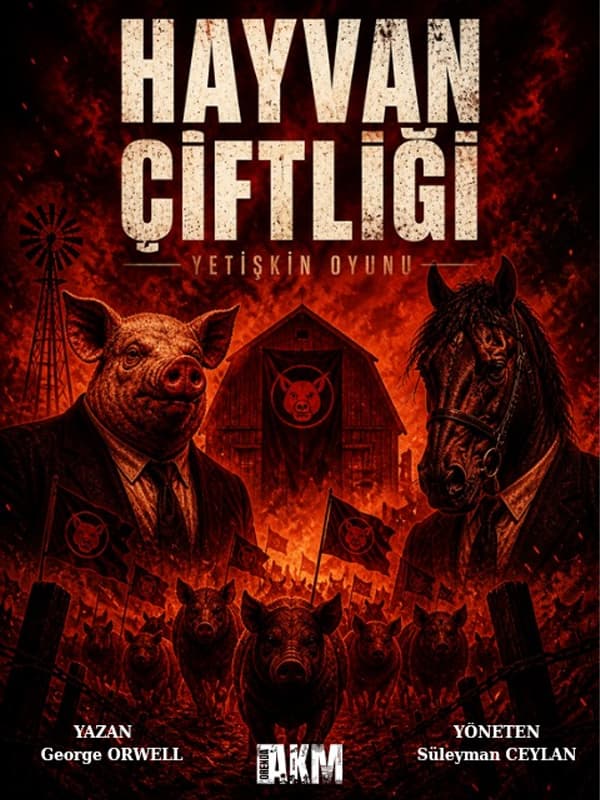 Hayvan Çiftliği tiyatro afişi