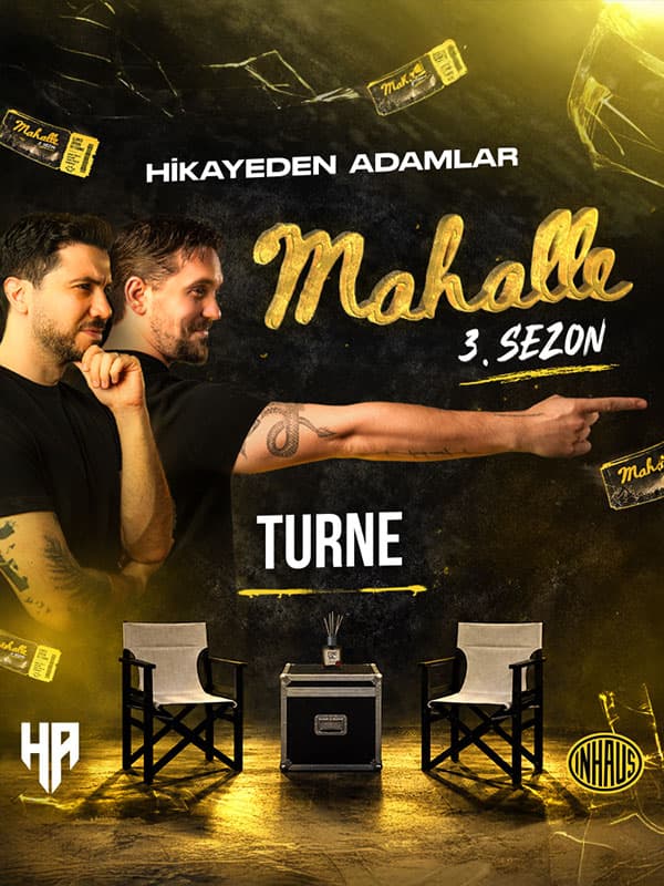 Hikayeden Adamlar Mahalle tiyatro afişi