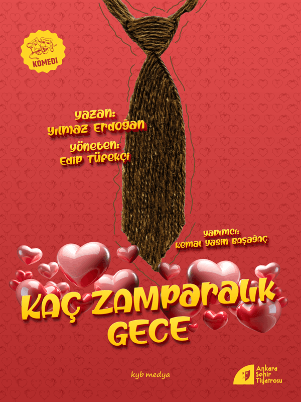 Kaç Zamparalık Gece tiyatro afişi