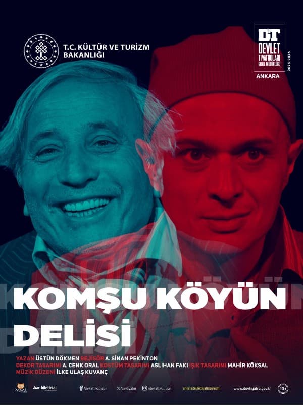 KOMŞU KÖYÜN DELİSİ tiyatro afişi