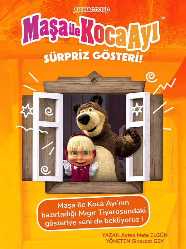 Maşa ile Koca Ayı Sürpriz Gösteri tiyatro afişi