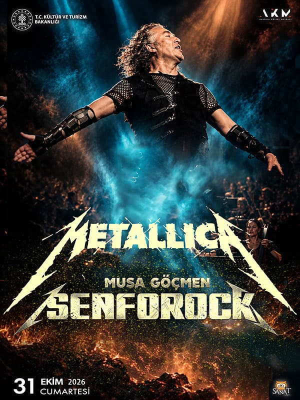 Musa Göçmen SenfoRock METALLICA konser afişi