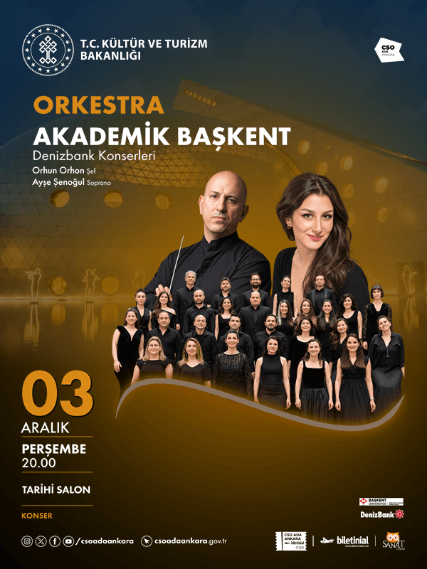Orkestra Akademik Başkent DenizBank Konserleri konser afişi