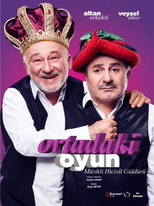 Ortadaki Oyun tiyatro afişi