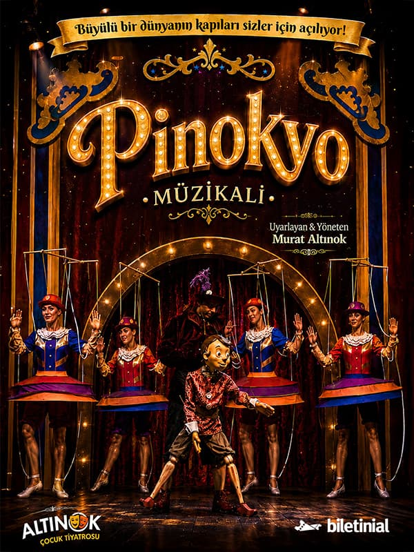 Pinokyo Müzikali tiyatro afişi