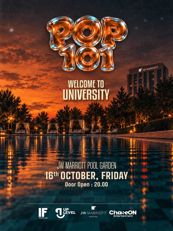 POP 101: Welcome to University konser afişi