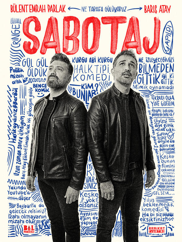 Sabotaj tiyatro afişi