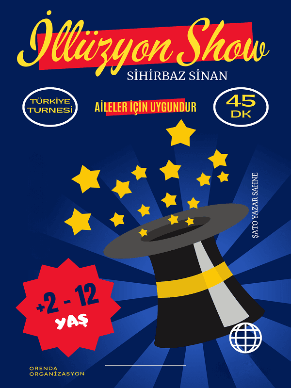 Sihirbaz Sinan Show tiyatro afişi