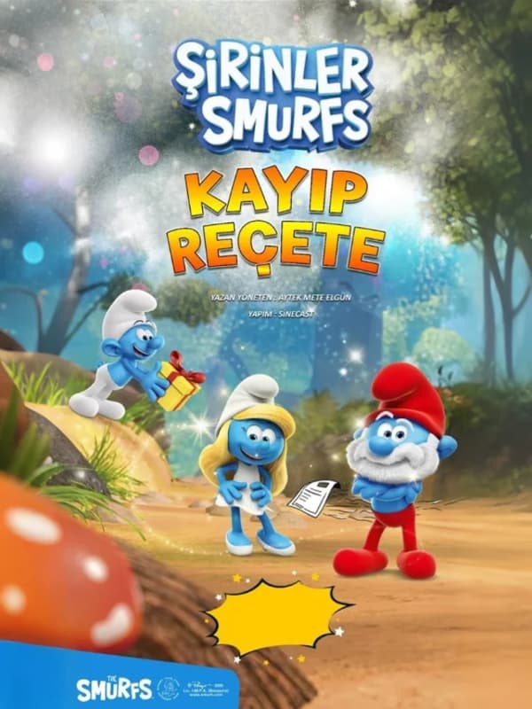 Şirinler Kayıp Reçete tiyatro afişi