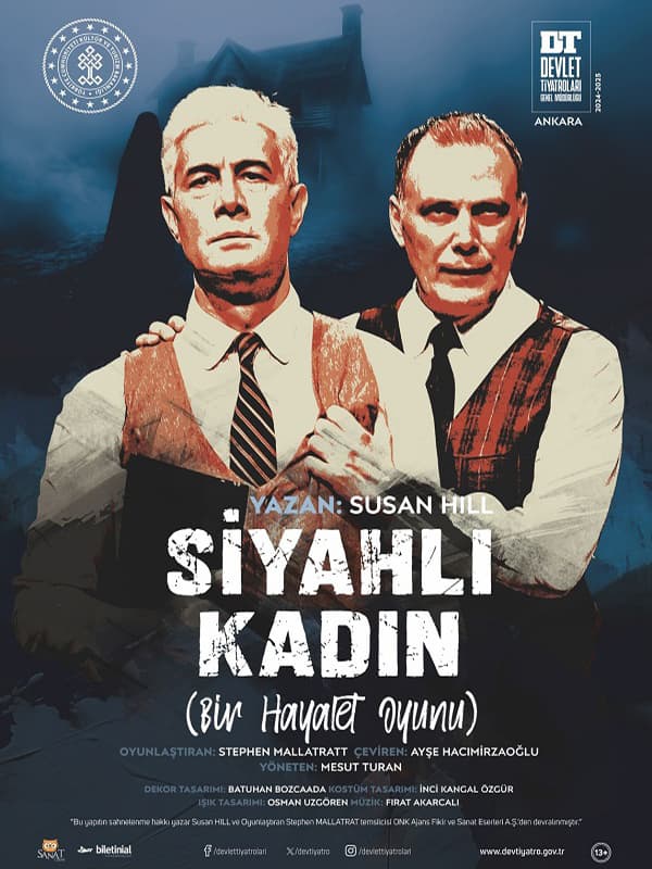 SİYAHLI KADIN (Bir Hayalet Oyunu) tiyatro afişi