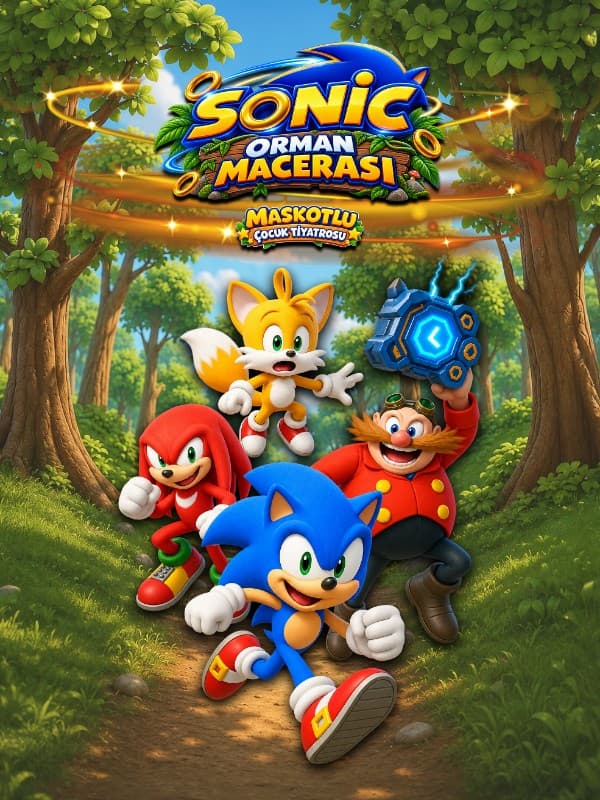 Sonic Orman Macerası tiyatro afişi