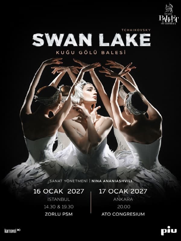 Swan Lake (Kuğu Gölü Balesi) - State Ballet of Georgia tiyatro afişi